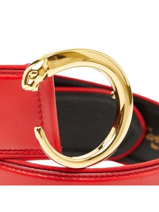 Cartier Panthère s Red Gold Leather Belt main image 4